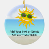 パラダイスビーチサンタ – SRF セラミックオーナメント (裏面)