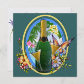 パラダイスビーチシャンパンカクテル – SRF 招待状 (正面/裏面)