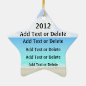 パラダイスビーチスターフィッシュ – SRF セラミックオーナメント (裏面)