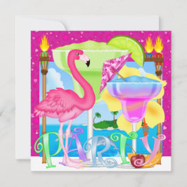 パラダイスビーチパーティー/ルアウ（ハワイ式宴会） 招待状