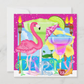 パラダイスビーチパーティー/ルアウ 招待状 (正面)