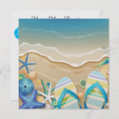 パラダイスビーチ招待状 招待状 (正面/裏面)