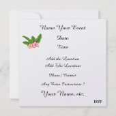 パラダイスビーチ招待状 招待状 (裏面)