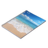 パラダイスビーチ波シーン海砂島 ノートブック (左側)