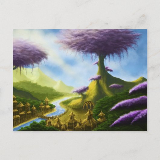 パラダイスファンタジー風景葉書 ポストカード (正面)
