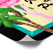 パラダイスフラミンゴラブポスター ポスター (角)