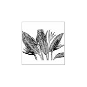 パラダイスフラワーの鳥 ラバースタンプ (インプリント)