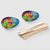 パラダイスフラワーハンドファンの鳥 ハンドファン (組立なし)