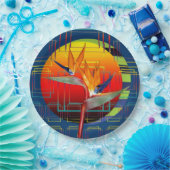 パラダイスフラワー幾何学園 ペーパープレート (パーティー)