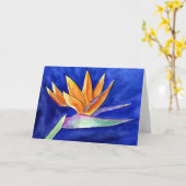 パラダイスフラワー絵画のグリーティングカード カード (黄色い花)