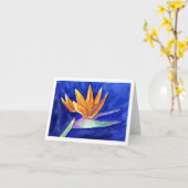 パラダイスフラワー絵画ズノートカード カード (黄色い花)