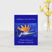 パラダイスフラワー絵画ズノートカード カード (黄色い花)