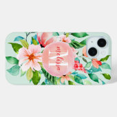 パラダイスフローラウォーターカラーモノグラム Case-Mate iPhoneケース (裏面 (横))