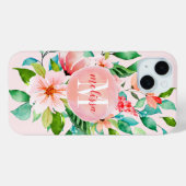 パラダイスフローラウォーターカラーモノグラム Case-Mate iPhoneケース (裏面 (横))