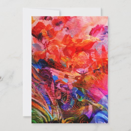 パラダイスフローラバードフェニックスライジングフレイムアート シーズンカード (正面)