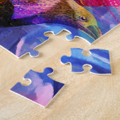 パラダイスフローラバードフェニックスライジングフレイムアート ジグソーパズル (側面)