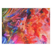 パラダイスフローラバードフェニックスライジングフレイムアート テーブルクロス (正面(横))