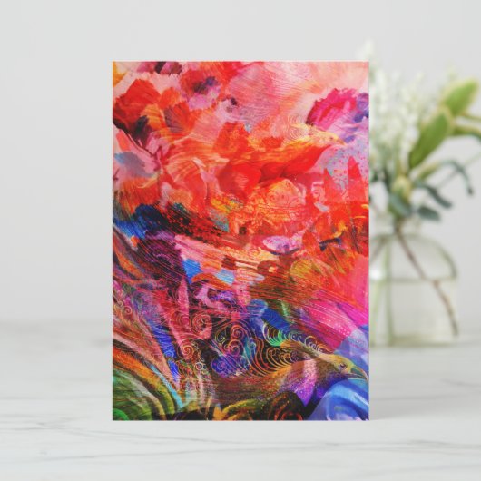 パラダイスフローラバードフェニックスライジングフレイムアート 案内状 (スタンド正面)