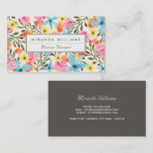 パラダイスフローラプリント 名刺 (正面/裏面)