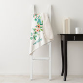 パラダイスフローラベビーガール月次マイルストーンフォト シェルパブランケット (インサイチュ)