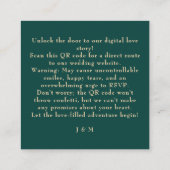 パラダイスブリスの小鳥QRコードBirdsウェブサイト エンクロージャーカード (裏面)