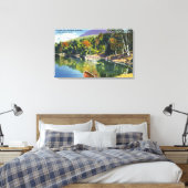 パラダイスベイとブラックマウンテンの景色 キャンバスプリント (インサイチュ (寝室))