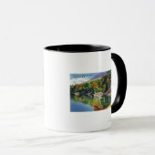 パラダイスベイとブラックマウンテンの景色 マグカップ (正面右)