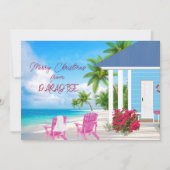 パラダイスホリデーカードからメリークリスマス シーズンカード (正面)