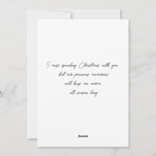 パラダイスホリデーカードからメリークリスマス シーズンカード (裏面)