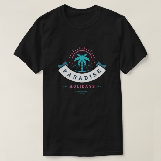 パラダイスホリデー Tシャツ (デザイン正面)