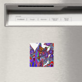 パラダイスホワイトマグネットの青い鳥 マグネット (インサイチュ (食洗機))