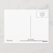 パラダイスポストカードの安全な方法 ポストカード (裏面)