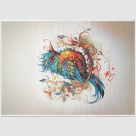 パラダイスポップ・アートのドデコpageのアートバード 薄葉紙