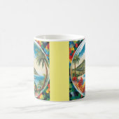 パラダイスマグカップのバブル コーヒーマグカップ (中央)