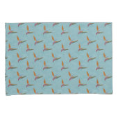 パラダイスモダンハンドのトロピカルブルーバード 枕カバー (正面右)