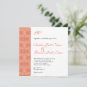 パラダイスモダンフラワー1、結婚式招待状 招待状 (スタンド正面)