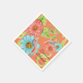 パラダイスラブバード3、フローラモダンズ結婚デコール スタンダードカクテルナプキン (角)