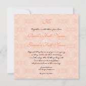 パラダイスラブバード3、フローラモダン結婚ズ 招待状 (裏面)