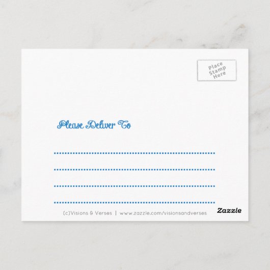 パラダイス感動的はがき ポストカード (裏面)