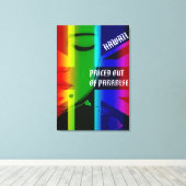 パラダイス泣き叫びWAHINE HIFlagIslands キャンバスプリント (インサイチュ (ウッドフロア))