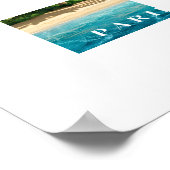 パラダイス熱帯ビーチポスター ポスター (角)