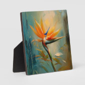 パラダイス熱帯植物の鳥 フォトプラーク (正面)