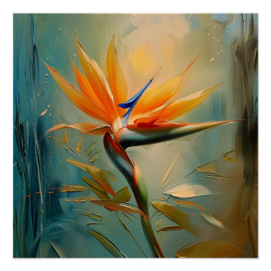 パラダイス熱帯植物の鳥 ポスター (正面)