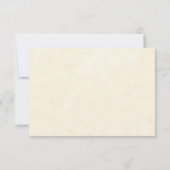 パラダイス素朴RSVP応答カード 出欠カード (裏面)