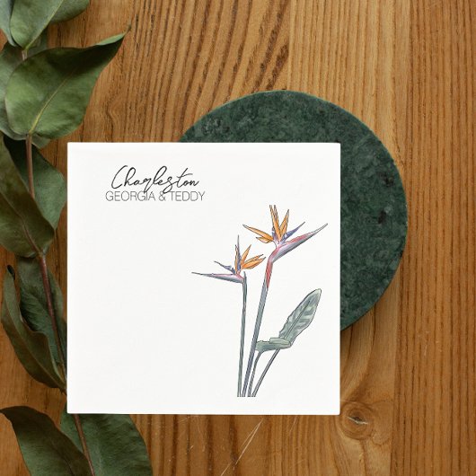 パラダイス結婚のカクテルナプキン スタンダードカクテルナプキン