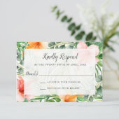 パラダイス結婚トロピカルRSVP 出欠カード (スタンド正面)