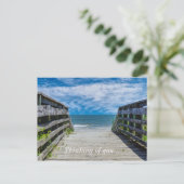 パラダイス考えへ歩くハガキ ポストカード (スタンド正面)