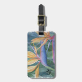 パラダイス荷物パーソナライズされたタグの鳥 ラゲッジタグ (正面縦)