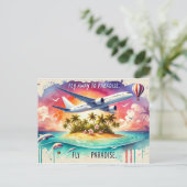 パラダイス遠くにに飛ぶ ポストカード (スタンド正面)