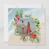 パラダイス開花ウェディング日付を保存 (裏面)